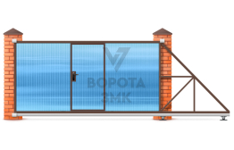 Ворота 2100×3000 откатные ЗМК-7315