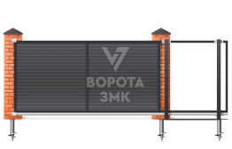 Откатные ворота 12 метров 12000×2200 ЗМК-8239