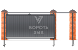 Ворота роликовые навесные 2500×4000 ЗМК-7408