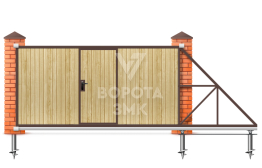 Откатные ворота 12000×2100 12 метров ЗМК-8251