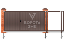 Откатные ворота 2100×3000 ЗМК-7822