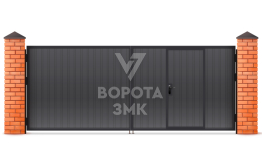 Ворота гаражные 1500×2000 ЗМК-4843
