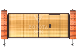 Ворота распашные Дорхан 1750×2000 ЗМК-4694