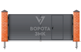 Ворота алюминиевые 2500×1750 ЗМК-4716
